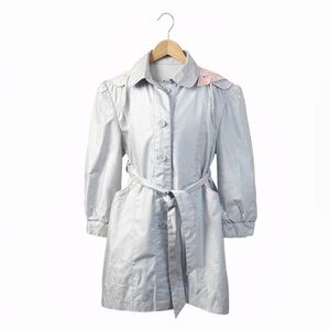 Rothschild Vintage Girls Jacket Tie Waist Raincoat Preppy Spring Coat 4T Classic